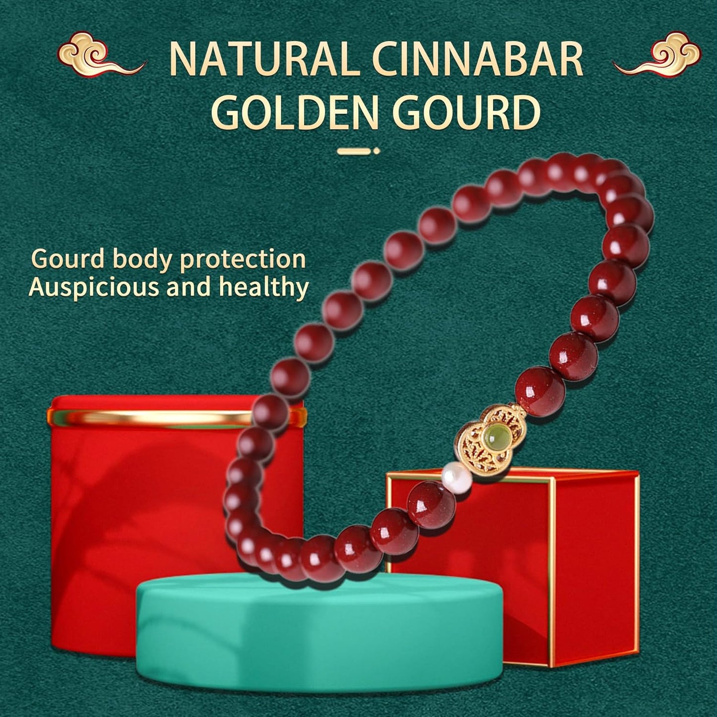 Feng Shui Bracelet For Women, Cinnabar Feng Shui Bracelet, Feng Shui Cinnabar Bracelet, Red Bead Bracelets Jewelry Gifts Attract Wealth and Good Luck