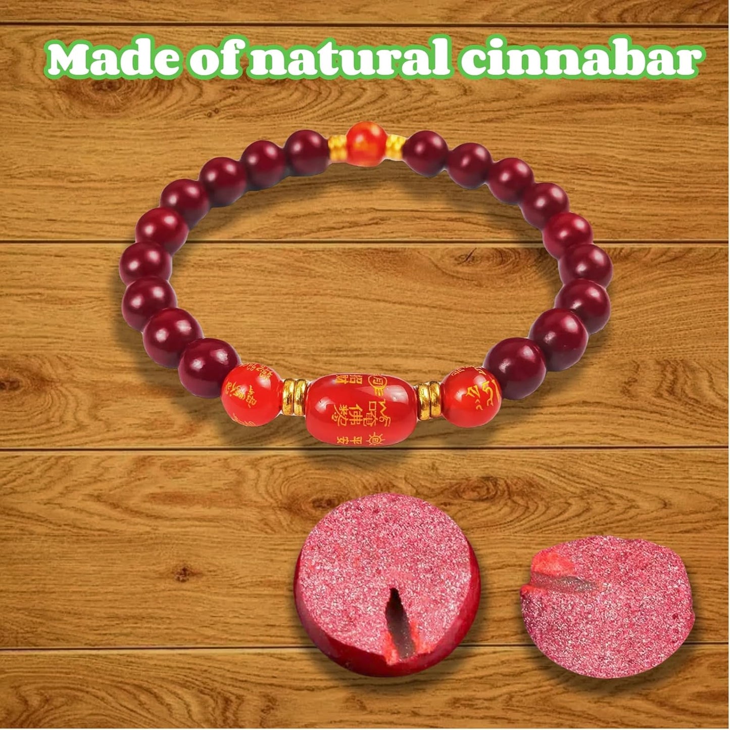 Cinnabar Feng Shui bracelet, a lucky bracelet that can dispel the evil spirits of Tai Sui and help you avoid bad luck. The red beaded bracelet is suitable for both men and women. With omamori