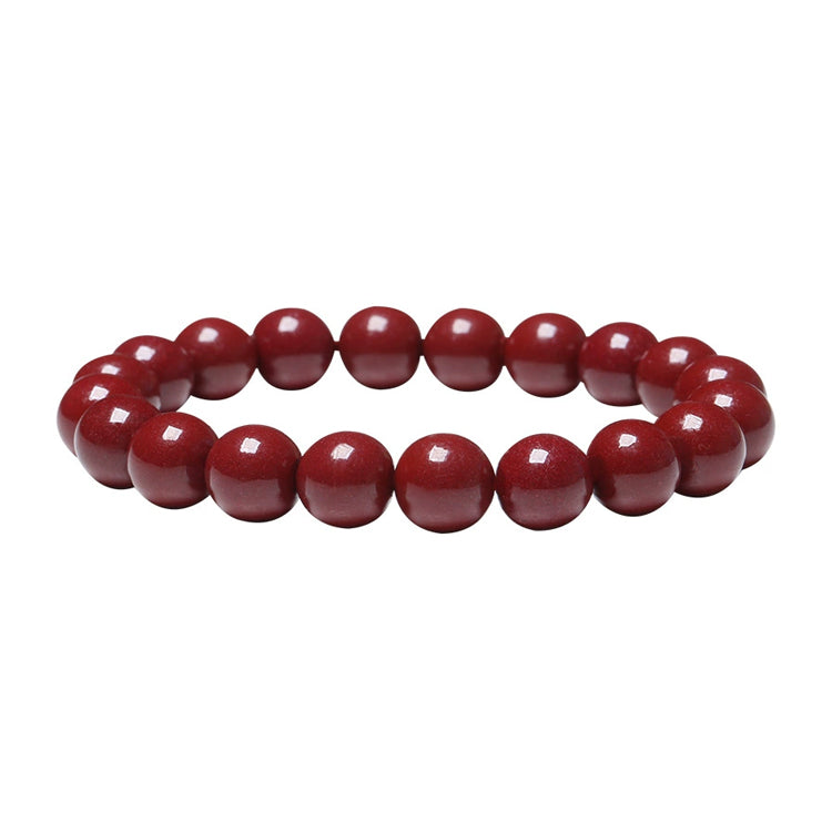 Natural Stretch High Quality Purple Gold Cinnabar Anxiety Beads Bracelet