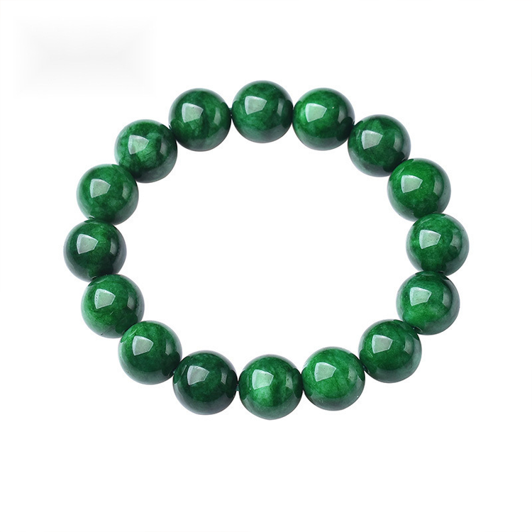 Good Luck Prosperity and Emotional Balance Green Jade Bracelet