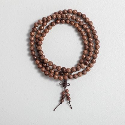 Golden Sandalwood Bracelet 108 Mala Bead Bracelets