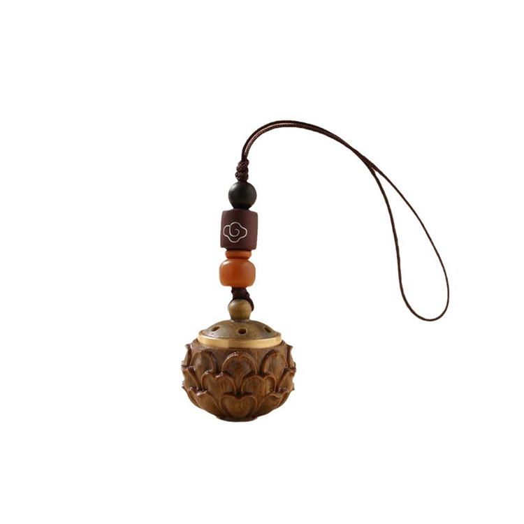 Green Sandalwood Lotus Antique Aromatherapy DIY Pendant