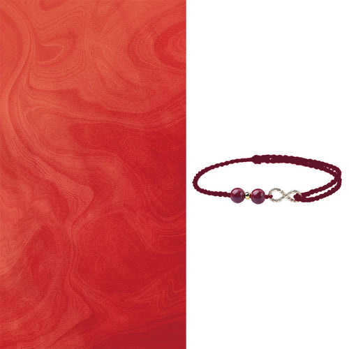 Adjustable Feng Shui Wealth Protection Natural Cinnabar Bracelet