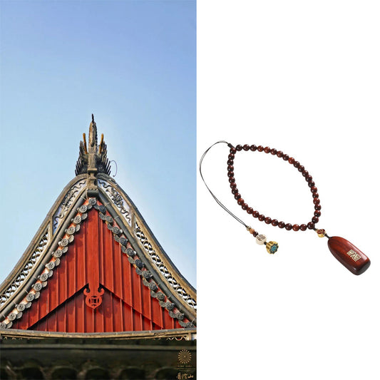 Sandalwood Peace and Trouble Brand Car Pendant