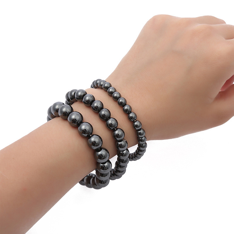 Health and Healing Natural Hematite Black Anti-fatigue Bracelet